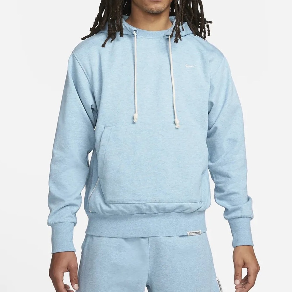 Nike Men's Dri-FIT Standard Issue Pullover Basketball Hoodie Worn Blue XXL